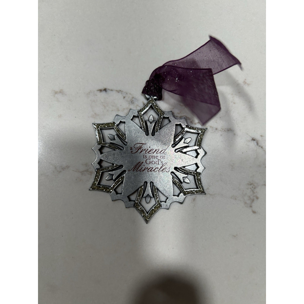 Gloria Duchin snowflake-friendship ornament